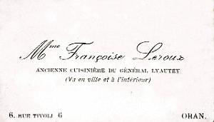Oran documents divers 1205